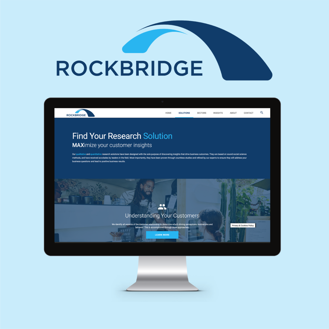 web mockup for rockbridge