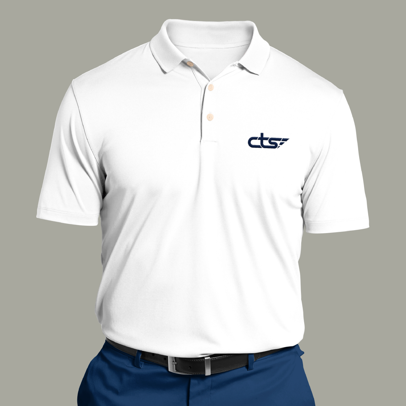 picture of embroidered shirt with cts logo